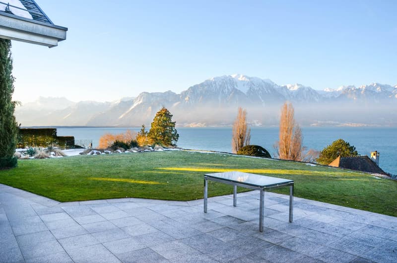 Terrasse vue lac