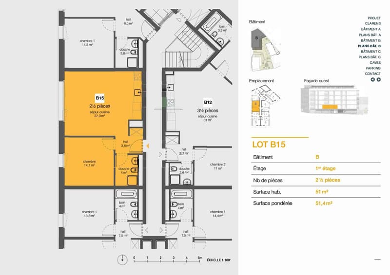 Superbe appartement de 2,5 pièces centré (5)