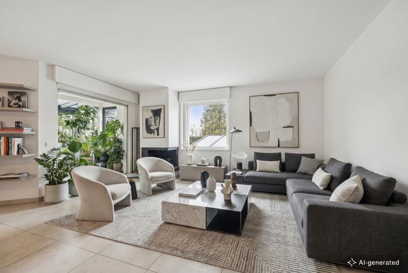 Bright family villa just two steps from the port of Corsier (1)