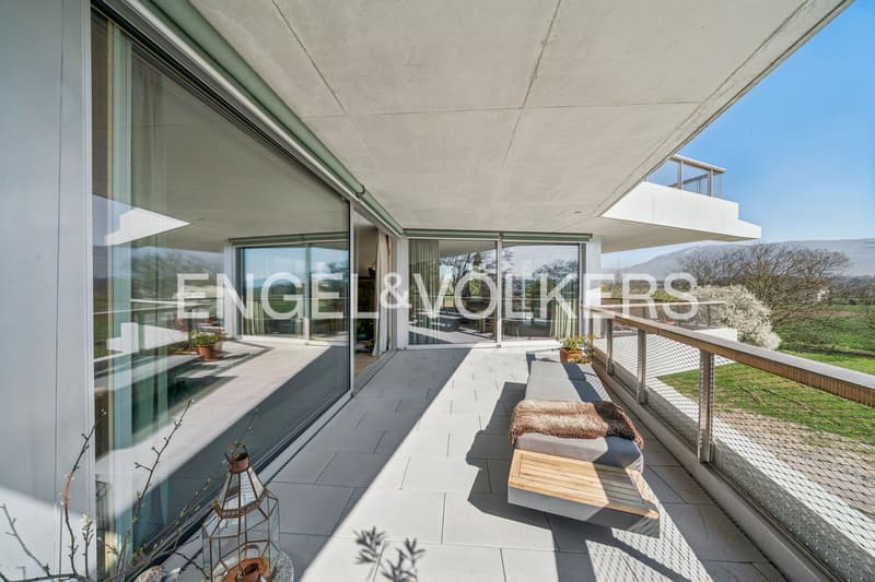 Apartment of 5.5 rooms - 189.5m2 PPE - Meinier - View of Mont-Blanc (6)