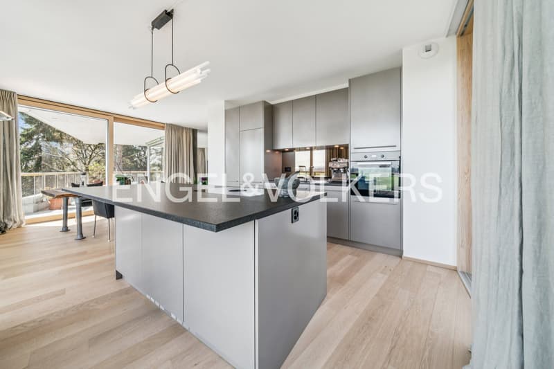 Apartment of 5.5 rooms - 189.5m2 PPE - Meinier - View of Mont-Blanc (4)