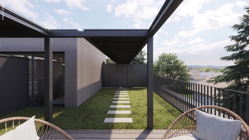 Neue Wohnung in Vessy mit Garten und Dachterrasse (THPE) (3)