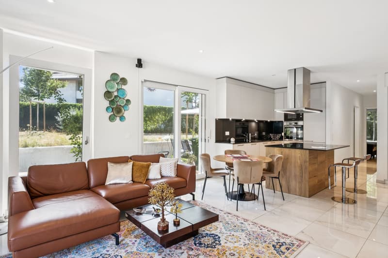 Appartement möbliert mit hohem Standard und großem privatem Garten (3)