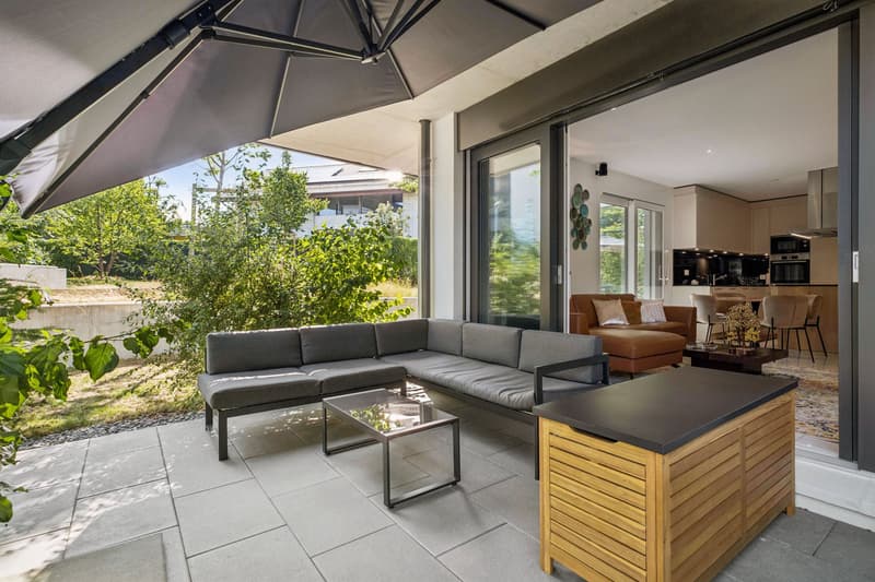 Appartement möbliert mit hohem Standard und großem privatem Garten (1)