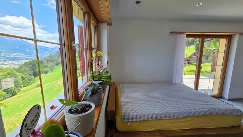 Sicht vom Wohnzimmer