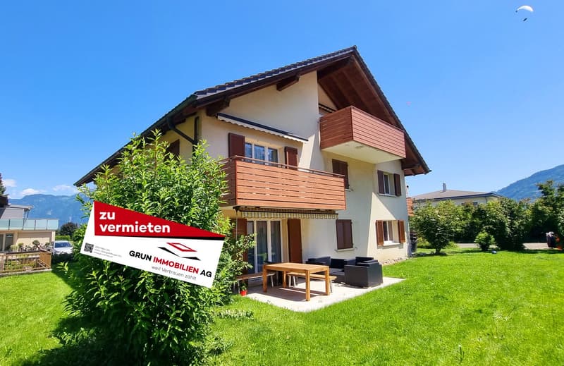 Blick zum Balkon