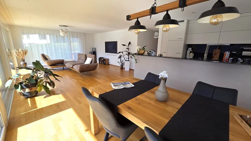Neuwertige, riesige 5 ½-Zimmer-Terrassenwohnung mit schönstem Talblick auf der Sonnenseite (2)