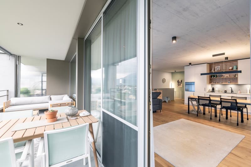 Moderne 3 ½-Zimmer-Duplex-Wohnung an atemberaubender Aussichtslage in Uptown (Stoffel) Mels SG (10)