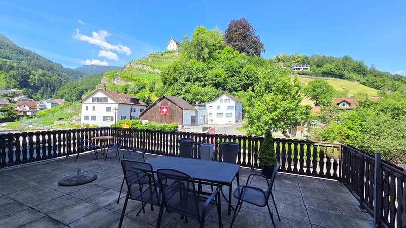 Terrasse gegen die Seez und Nidberg