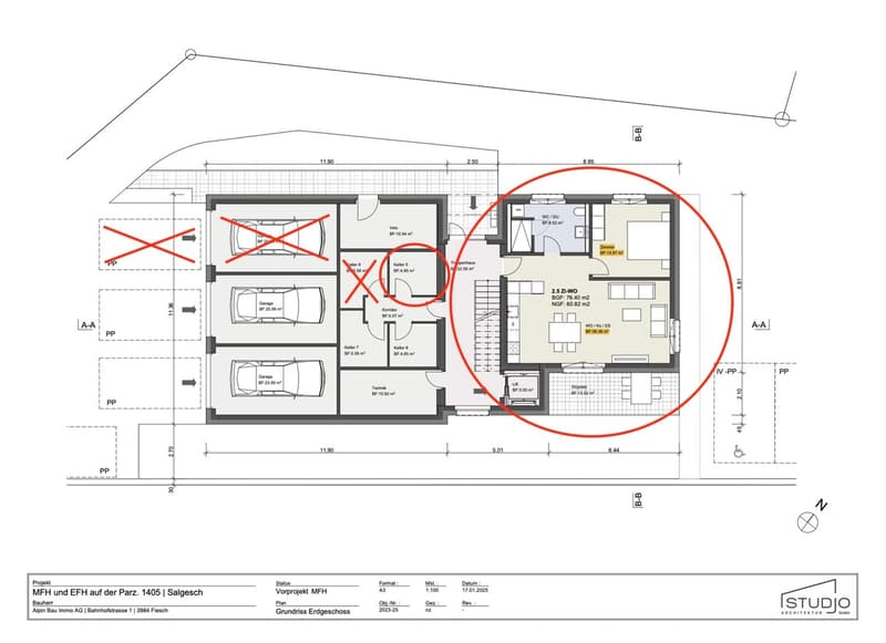 New construction project: Modern 2.5-room apartment with terrace in Salgesch (2)