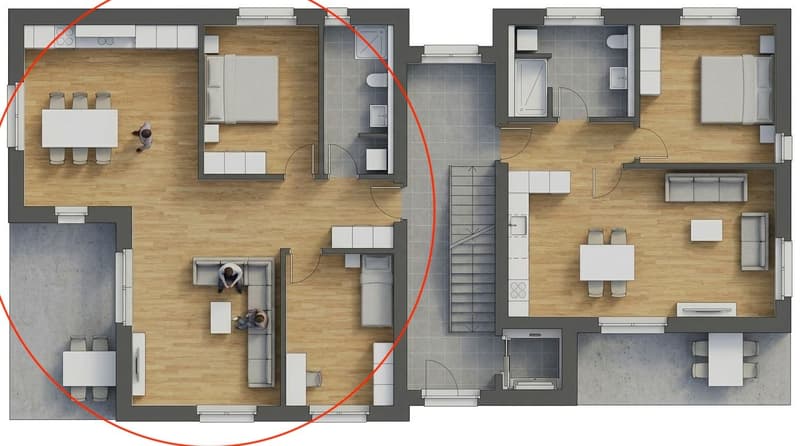 New construction project: Modern 3.5-room apartment with terrace in Salgesch (1)