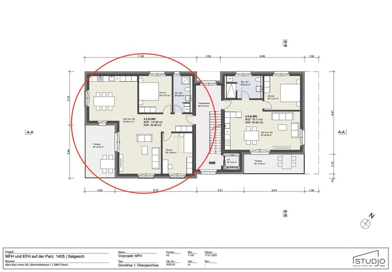 New construction project: Modern 3.5-room apartment with terrace in Salgesch (2)