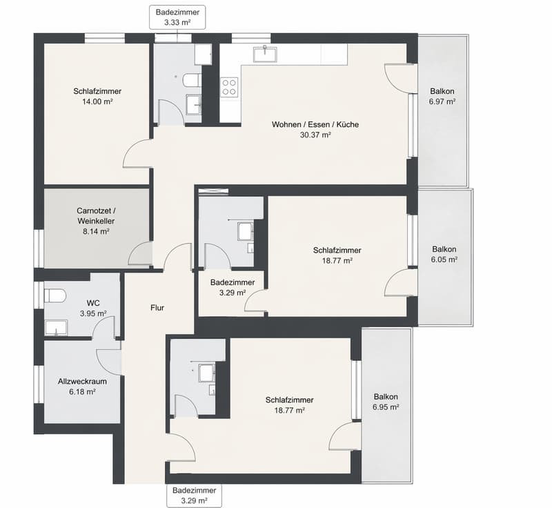 Studio Moderno con Balcone – Ideale per le Vacanze & l'Investimento (2)
