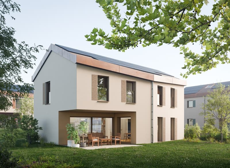 Individual villas on plan in the center of Cugy (4)