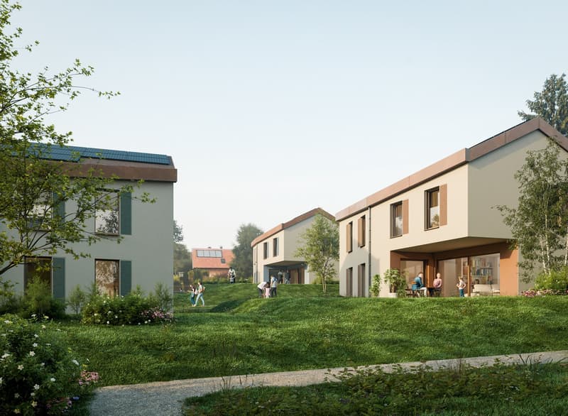 Individual villas on plan in the center of Cugy (2)