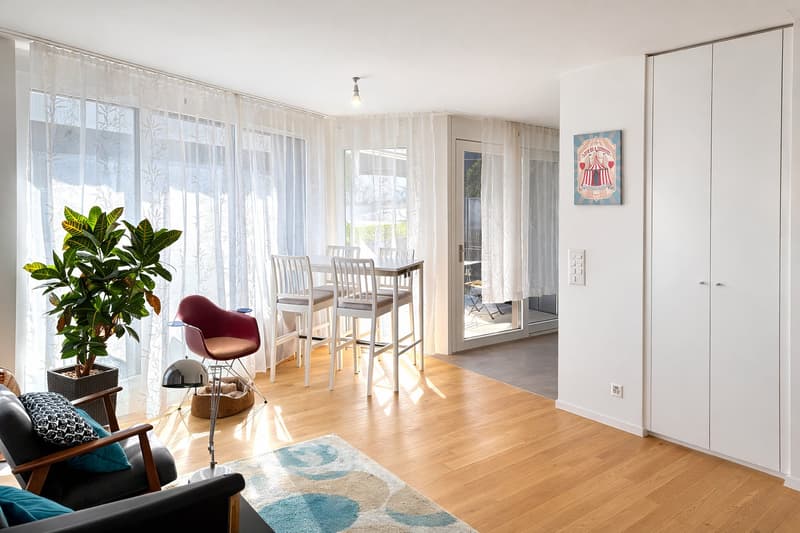 🌿 Spacious bright studio with loggia – OSIRIS eco-district in Échallens (1)