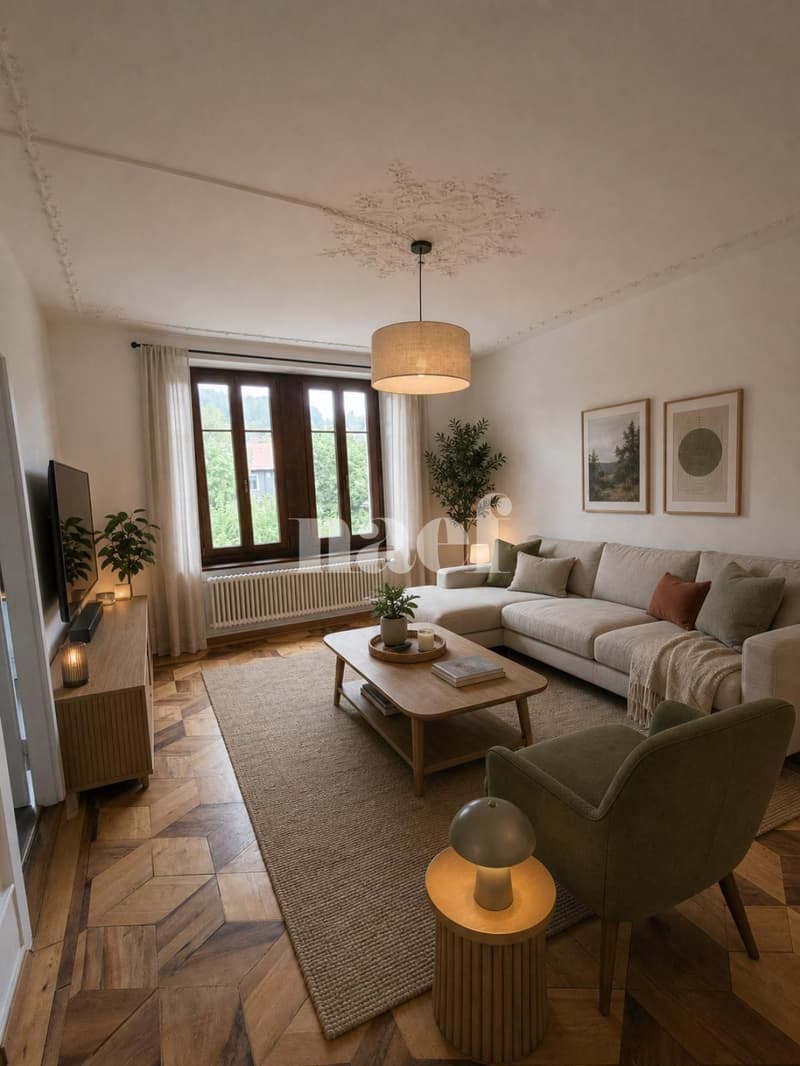Wohnung mit 3 Zimmern und Charme renoviert (3)
