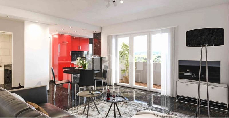 Appartement de 3 pièces avec balcon (2)