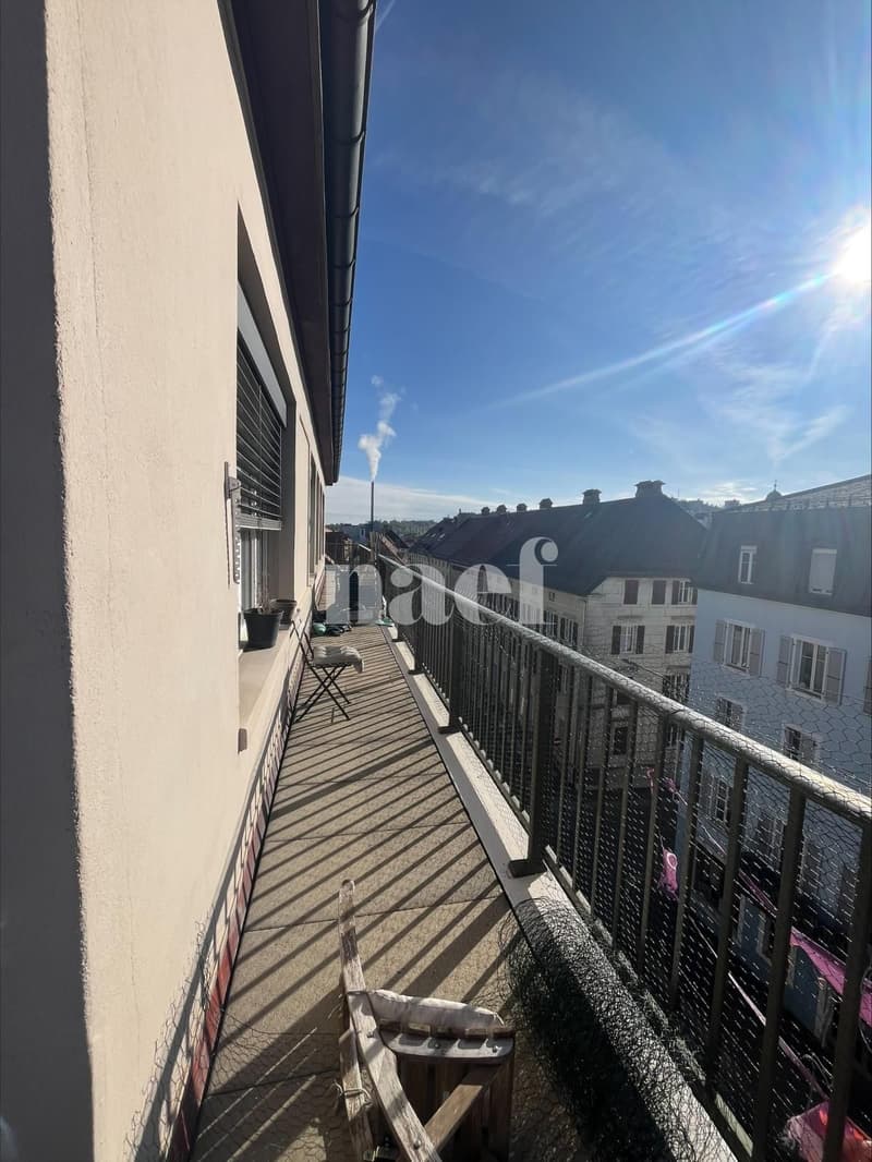 Bell'appartamento di 3 locali luminoso con balcone lungo a forma di L (11)