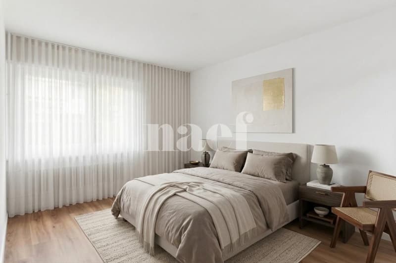 Appartement de 2 pièces entièrement rénové avec balcon au rez (2)
