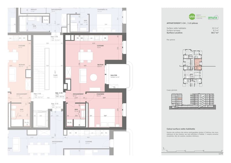Plan de l'appartement