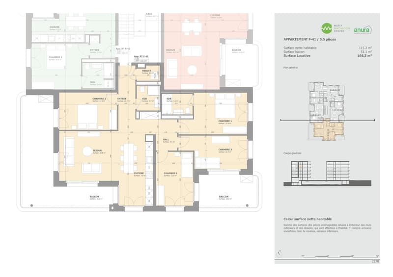Plan de l'appartement
