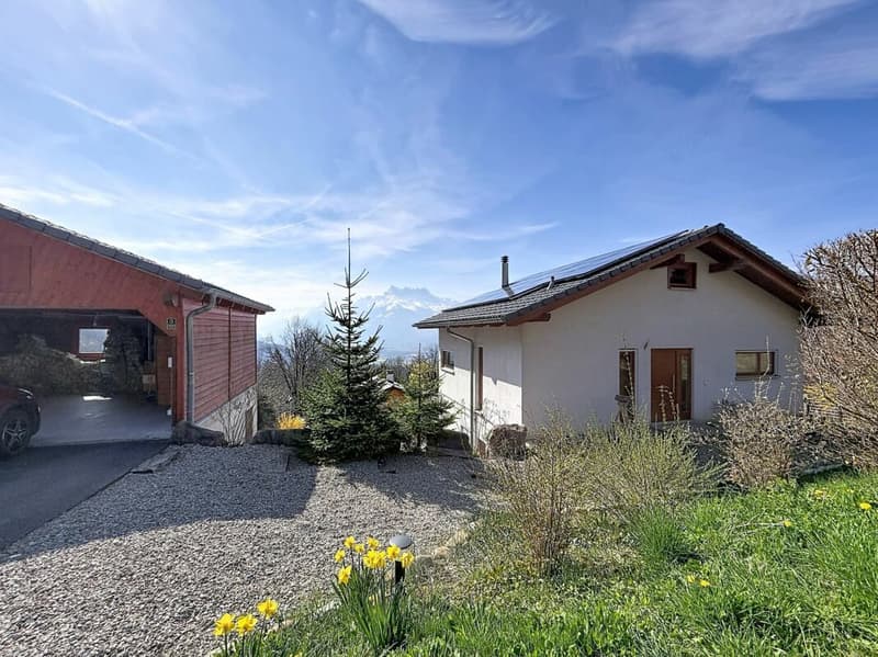 Magnifique villa d'architecte avec spectaculaire vue panoramique sur la plaine et les Dents-du-Midi (22)