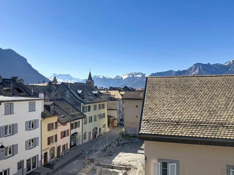 Bello e spazioso appartamento di 3.5 locali con magnifica vista sulle Dents-du-Midi e sul lago. (3)