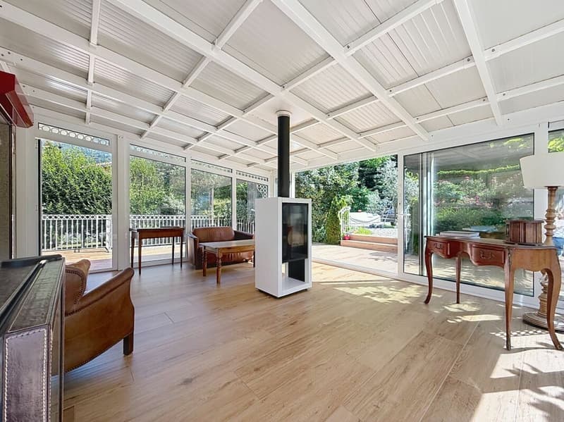 Cosy villa on one level with magnificent views of the mountains and the Dents-du-Midi (8)