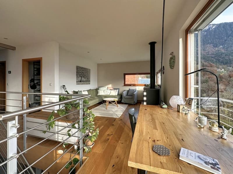 Magnifique villa d'architecte avec spectaculaire vue panoramique sur la plaine et les Dents-du-Midi (10)