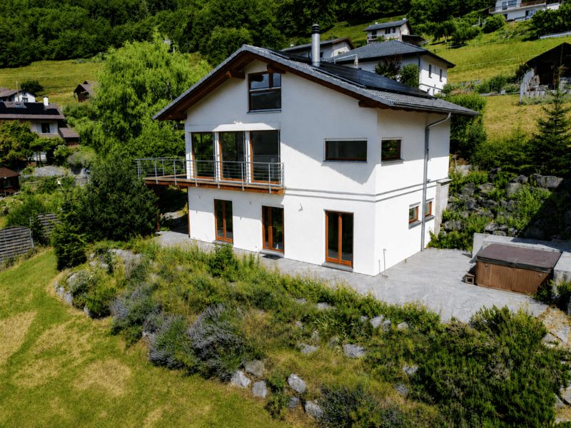 Magnifique villa d'architecte avec spectaculaire vue panoramique sur la plaine et les Dents-du-Midi (2)