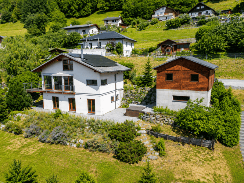 Magnifique villa d'architecte avec spectaculaire vue panoramique sur la plaine et les Dents-du-Midi (1)