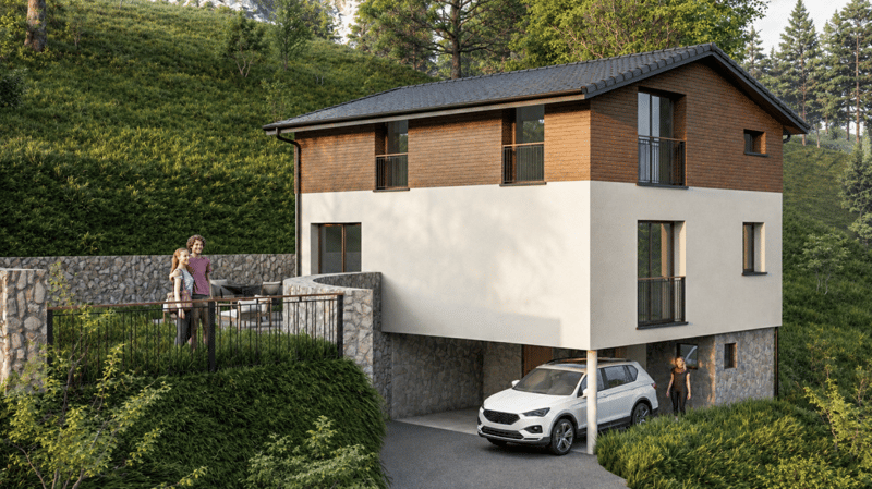 Villa individuelle neuve à Collombey-Muraz (Les Neyres) (2)