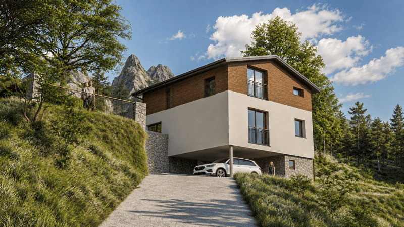 Villa individuelle neuve à Collombey-Muraz (Les Neyres) (1)