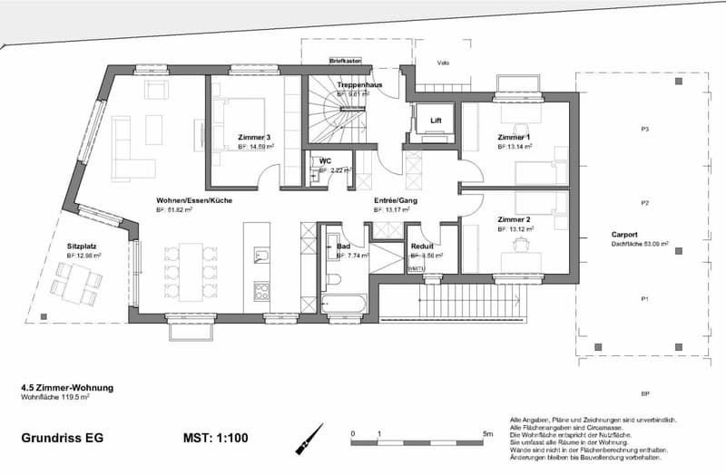 4.5 room apartment with garden (5)