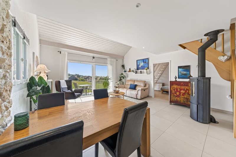 Bel appartement de 4,5 pièces en duplex avec beau balcon orienté Sud-Ouest (3)
