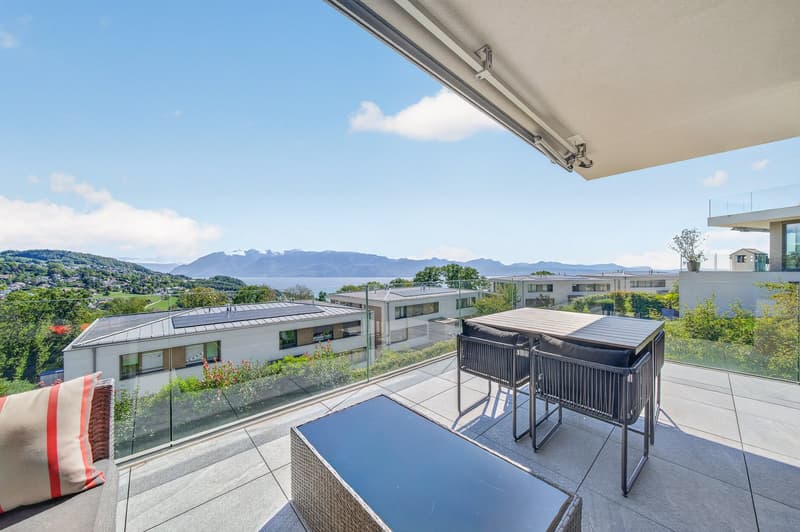 Superbe appartement de 3,5 pièces avec vue imprenable sur le lac et les montagnes - quartier calme (4)