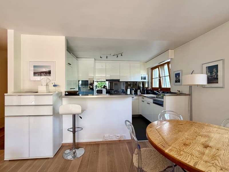 Bel appartement de 2,5 pièces avec grande terrasse et belle échappée sur le lac et les montagnes (4)