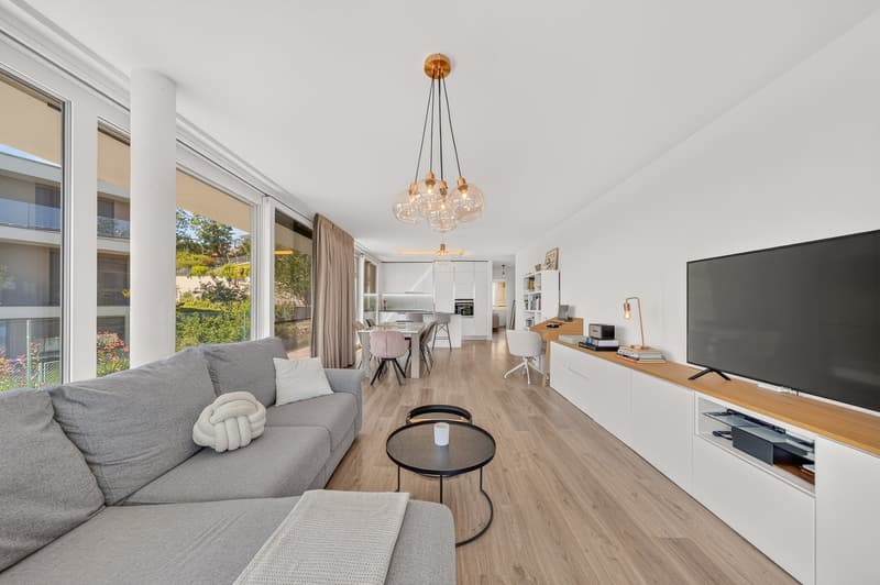 Superbe appartement de 3,5 pièces avec vue imprenable sur le lac et les montagnes - quartier calme (4)