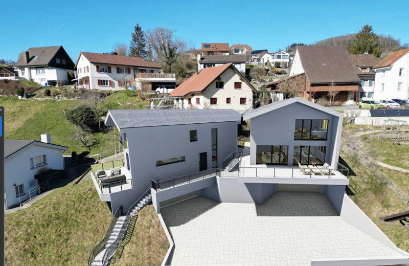 Land with building permit for 2 single-family homes (4)