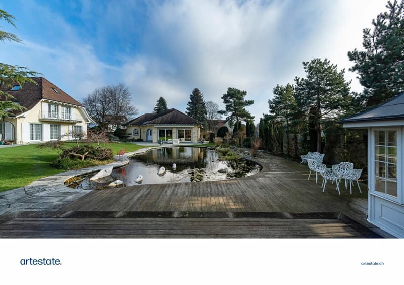 Luxurious country house villa with indoor pool and swimming pond (4)