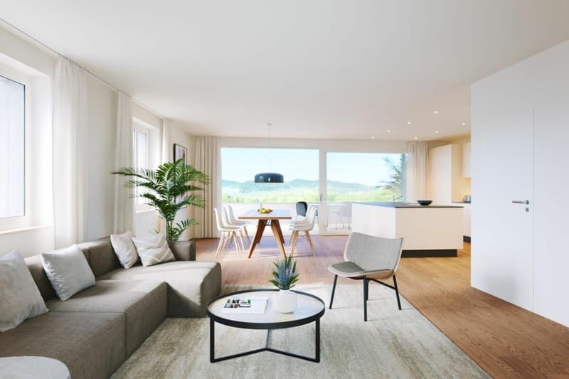 Projet de construction neuve "Sonnenwiese" - Appartement maisonnette 4,5 pièces au rez-de-chaussée & 1er étage (Appartement n° 1) (1)