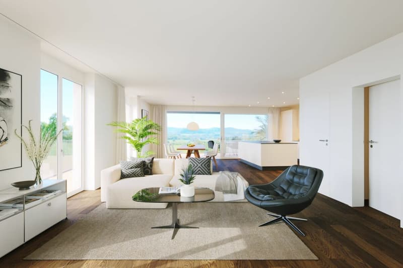 Edificio nuovo: appartamento maisonette di 4,5 locali al piano terra e 1° piano (appartamento n. 1) (2)