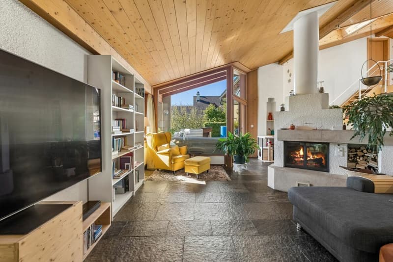 Maisonettewohnung mit Einliegerwohnung, Garten und Aussicht über das Rheintal (7)
