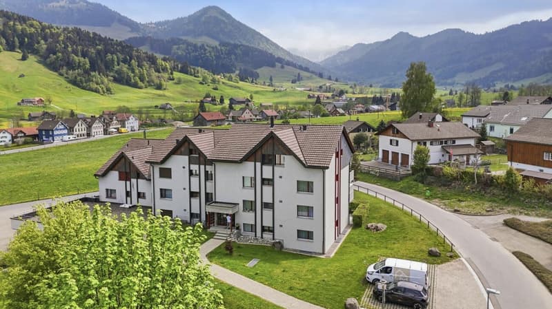 Charming core-renovated attic apartment with balcony and panoramic view in idyllic Urnäsch (26)