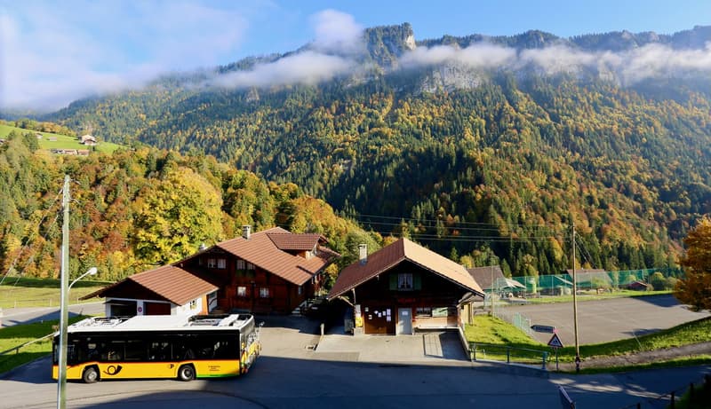 Blick Richtung Schule Habkern