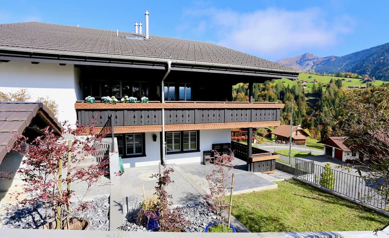 Terrasse und Grünfläche Südwest