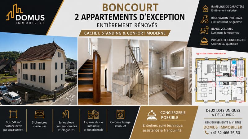 BONCOURT ? Appartamenti eccezionali completamente ristrutturati | Da 106 m² | Fascino & prestigio (1)