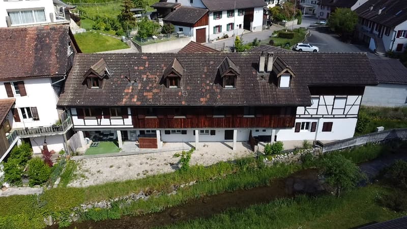Close to Basel, fully renovated rental property with 6 apartments and 7 parking spaces, no vacancies. (1)