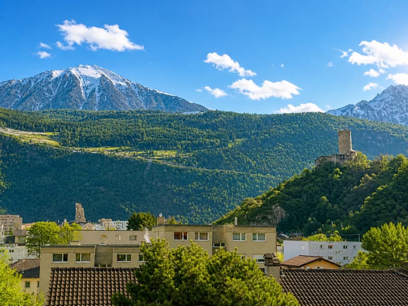 SUPERB 4.5 ROOM ATTIC APARTMENT RENOVATED WITH BALCONY AND VIEW IN MARTIGNY (5)